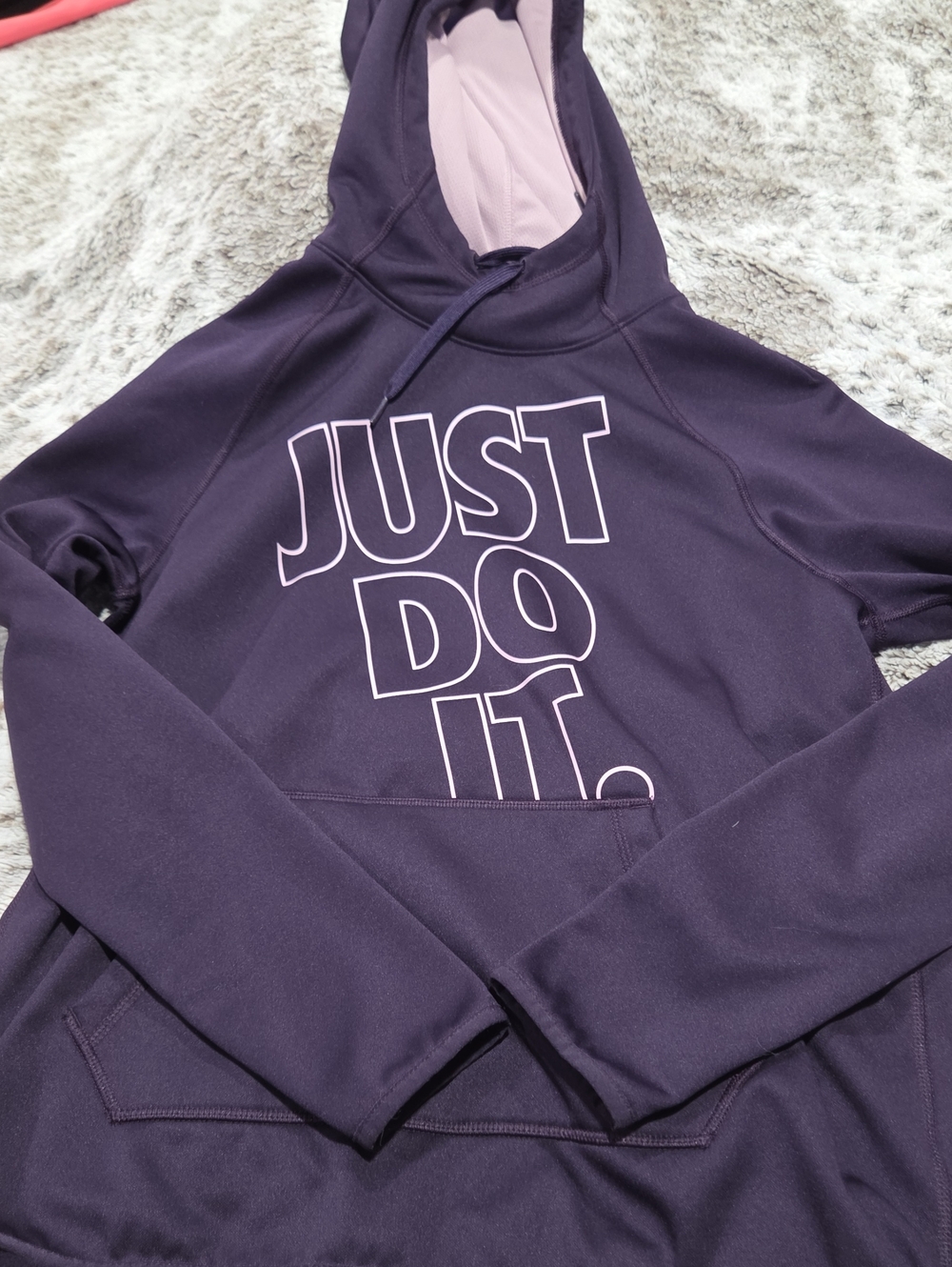 Nike Women’s Purple 'Just Do It' Pullover Hoodie
